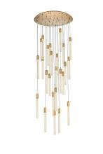  2067G42SG - Weston 25 Lights Pendant in Satin Gold