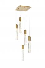 Elegant 2088D16SG - Aurora 16 inch Pendant in Satin Gold