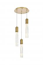 Elegant 2089D16SG - Aurora 16 inch Chandelier in Satin Gold