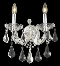 Elegant 2801W2C/RC - Maria Theresa 2 Light Chrome Wall Sconce Clear Royal Cut Crystal