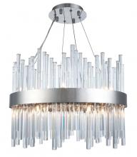 Elegant 3000D20C - Dallas 14 Light Chrome Chandelier Clear Royal Cut Crystal