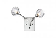 Elegant 3508W15C - Zayne 2 Light Wall Sconce in Chrome