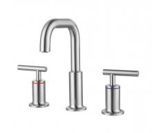 Elegant FAV-1010BNK - Tobias 8 inch Widespread Double Handle Bathroom Faucet in Brushed Nickel