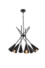 Elegant LD651D32BK - Casen 32 inch pendant in black