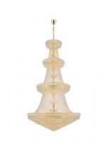 Elegant V1800G54G/RC - Primo 48 Light Gold Chandelier Clear Royal Cut Crystal