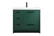 Elegant VF46036MGN - 36 Inch Single Bathroom Vanity in Green