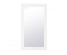 Elegant VM21832WH - Aqua Rectangle Vanity Mirror 18 Inch in White