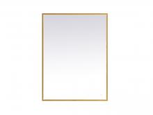  MRE63040BR - Pier 30x40 Inch LED Mirror with Adjustable Color Temperature 3000k/4200k/6400k in Brass