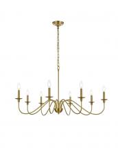 Elegant LD5006D42SG - Rohan 42 Inch Chandelier in Satin Gold