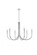 Elegant LD722D36C - Layne 36 inch chandelier in Chrome