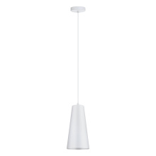 Eglo Canada 201527A - 1 LT Mini Pendant w/ White Finish & White Metal Cone Shade