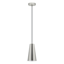 Eglo Canada 201529A - 1 LT Mini Pendant w/ Matte Nickel Finish & Matte Nickel Metal Cone Shaped Shade