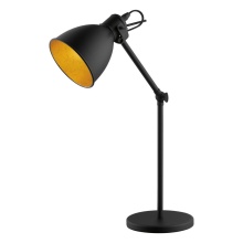 Eglo Canada 203447A - 1 LT Desk Lamp w/ Black Finish & Black & Gold Metal Shade