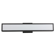 Eglo Canada 204139A - 1 LT Integrated LED Bath/Vanity Light w/ Black Finish & White Acrylic Shade