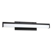 Eglo Canada 205129A - 1 LT Integrated LED Bath/Vanity Light w/ Matte Black Finish & White Acrylic Shade