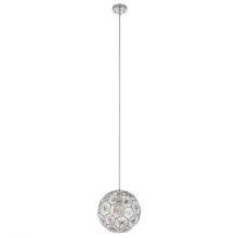 Eglo Canada 205637A - 1 LT Pendant w/ Chrome Finish & Geometric Shaped Chrome Shade