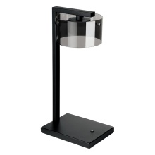 Eglo Canada 39877A - 1 LT Integrated LED Table Lamp w/ Black Finish & Vaporized Black Transparent Glass