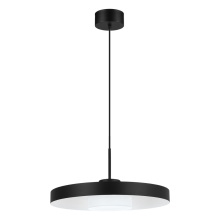 Eglo Canada 98165A - 1 LT Integrated LED Pendant w/ Black Finish & Black & White Shade