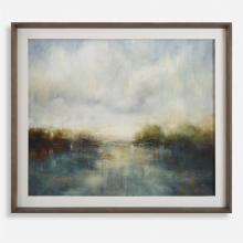  32352 - Uttermost Blue Reverie Framed Abstract Lake Print