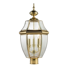 ELK Home 8603EP/85 - Thomas - Ashford 3-Light Post Mount Lantern in Antique Brass - Large